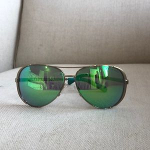 Michael Kors Green Aviator Sunglasses